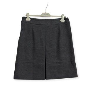 Prada FW2010 Archival Ponte Mini Skirt w/ Box Pleat IT46 Made in Italy